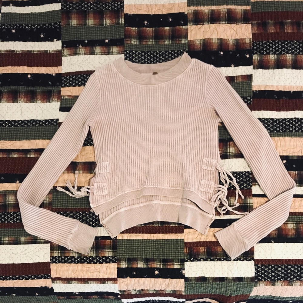 XX SOLD XX Free People || Waffle Knit Sweater